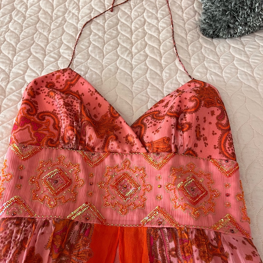 Fun bohemian dress.  Halter top style